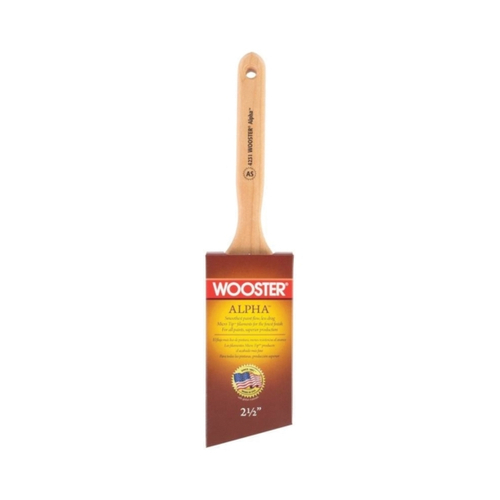 WOOSTER 4231-2 1/2 Paint Brush, 2-1/2 in W, 2-15/16 in L Bristle, Synthetic Fabric Bristle