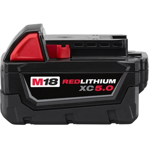 Milwaukee 48-11-1850 M18 Rechargeable Battery Pack, 18 V Battery, 5 Ah