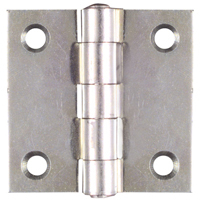 National 505BC 2" Zinc Plated Non-Removable Pin Hinge