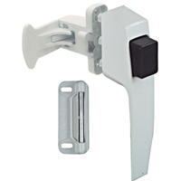 National V1326 1-3/4" Pushbutton Latch in White