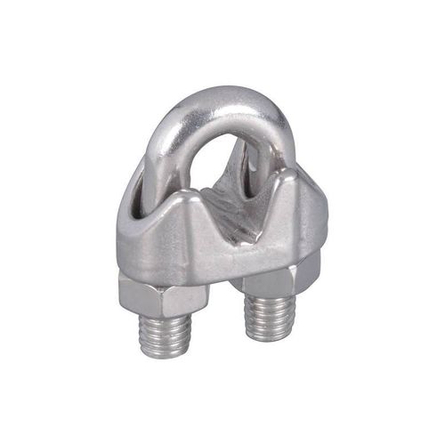 National Hardware V4230 Series N348-904 Wire Cable Clamp, 1/4 in Dia Cable, Stainless Steel