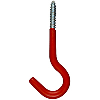 National N222-497 4-1/2 RED Screw Hook