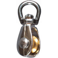 National 3201BC 1/2" Swivel Single Pulley in Nickel