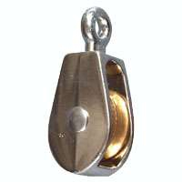 National 3203BC 1" Fixed Single Pulley in Nickel
