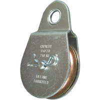 National 3213BC 2-1/2" Zinc Plated Fixed Single Pulley