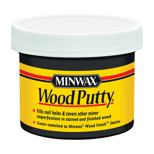 Minwax 13618000 Wood Putty, Liquid, Ebony, 3.75 oz Jar