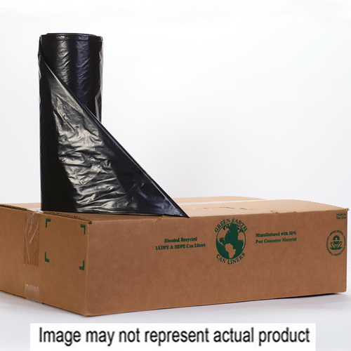 NORAMCO PGB-2431 Can Liner, 40 lb Capacity, LLDPE, Black