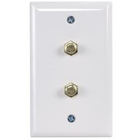 Zenith VW1001WJ2W Wallplate, 4-1/2 in L, 2-3/4 in W, White