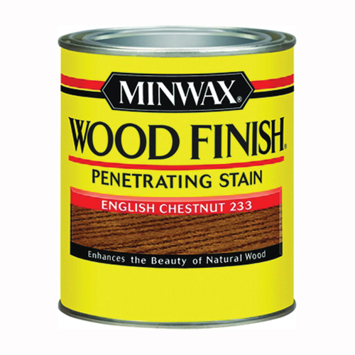 Minwax Wood Finish 223304444 Wood Stain, English Chestnut, Liquid, 0.5 pt, Can