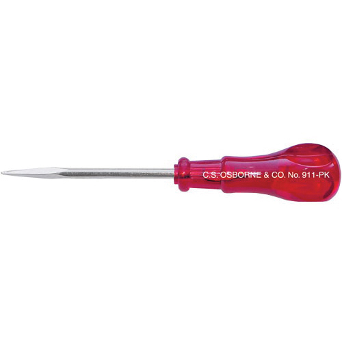 CS OSBORNE 911-PK Scratch Awl, 8-1/2 in OAL, Plastic Handle