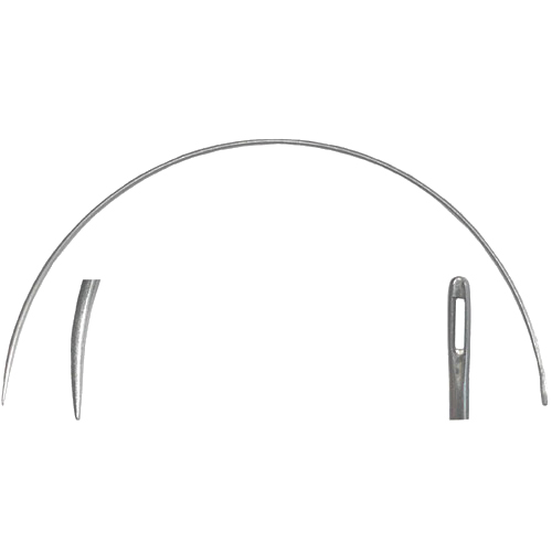 CS OSBORNE 501 3 Curved Point Needle, 0.064 in Dia, 3 in L, Steel