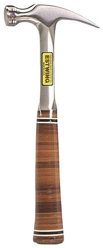 Estwing E16S Straight Claw Rip Hammer with Leather Wrapped Handle, 16 oz