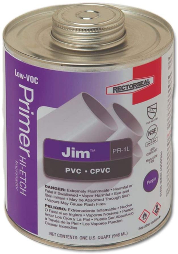 RECTORSEAL Jim PR-1L Series 55918 Primer, Liquid, Purple, 1 qt Can
