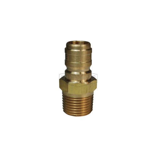 ST E 1/4 QC PLUG x1/4"MPT (P/W)
