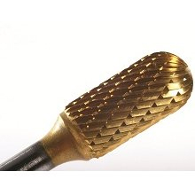 Champion SC SC5 Burr, 1/2 in Dia Cutter, 1/4 in Dia Shank, Straight Shank, Tungsten Carbide, Titaniu