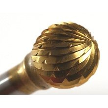 Champion SD SD5 Burr, 1/2 in Dia Cutter, 1/4 in Dia Shank, Straight Shank, Tungsten Carbide, Titaniu