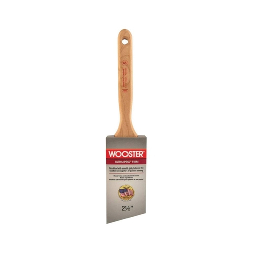 WOOSTER 4174-2-1/2 Paint Brush, 2-1/2 in W, 2-15/16 in L Bristle, Nylon/Polyester Bristle