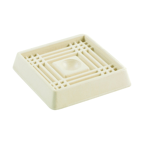 CASTER CUP 2" SQUARE OFF-WHITE