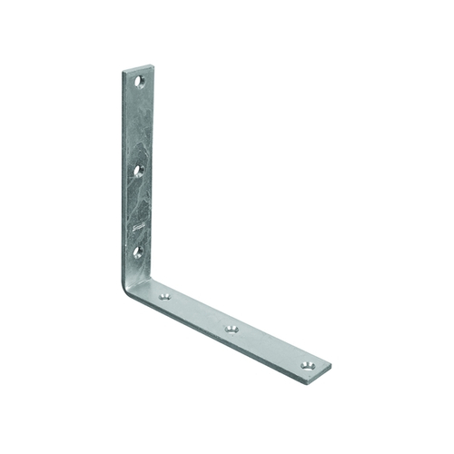 National 115BC Series N220-178 Corner Brace, 8 in L, 1-1/4 in W, Steel, Zinc, 0.22 Thick Material