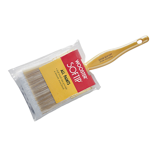 WOOSTER Q3108-1-1/2 Paint Brush, 1-1/2 in W, 2-3/16 in L Bristle, Nylon/Polyester Bristle