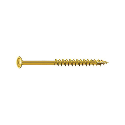 SPAX 4281020400324 Construction Screw, #8 Thread, 1-1/4 in L, Partial Thread, Wafer Head, T-Star Plu