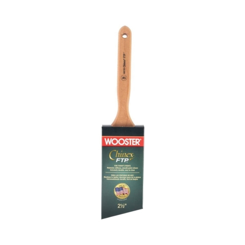 WOOSTER 4410-2-1/2 Paint Brush, 2-1/2 in W, 2-15/16 in L Bristle, Synthetic Bristle, Sash Handle