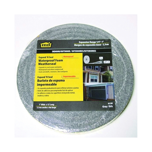 M-D 03100 Foam Tape, 1 in W, 13 ft L, 1/4 in Thick