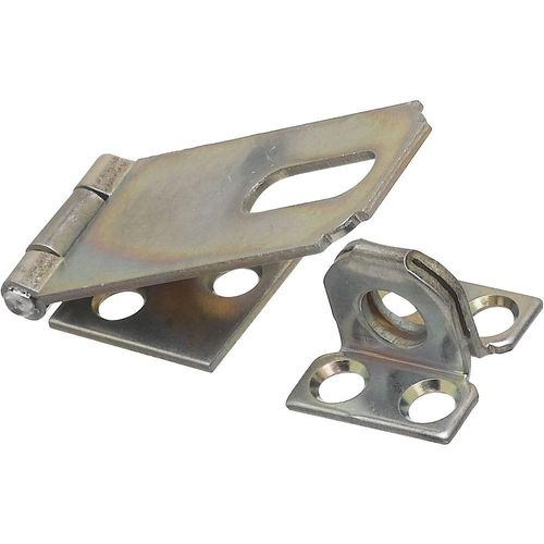 National Hardware V30 Series N102-145 Safety Hasp, 2-1/2 in L, 1 in W, Steel, Zinc