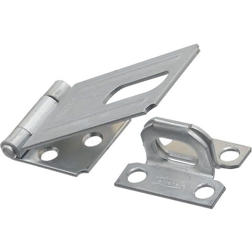 National Hardware V30 Series N102-277 Safety Hasp, 3-1/4 in L, 1-1/2 in W, Steel, Zinc