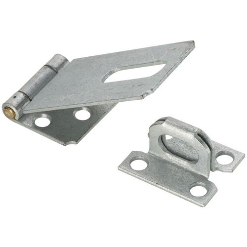 National Hardware V30 Series N102-749 Safety Hasp, 3-1/4 in L, 1-1/2 in W, Galvanized Steel