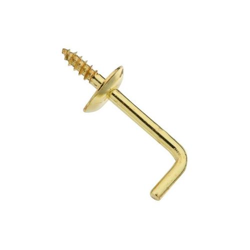 National Hardware V2025 Series N119-974 3/4 inch Shoulder Hook, Solid Brass