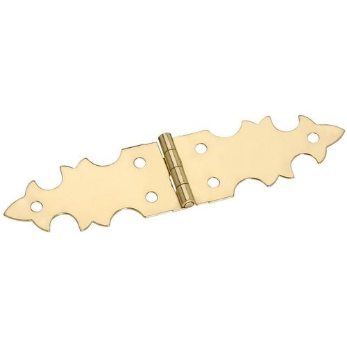 National V1810 Series N211-417 Decorative Hinge, 5/8 x 2-3/4 in, Solid Brass