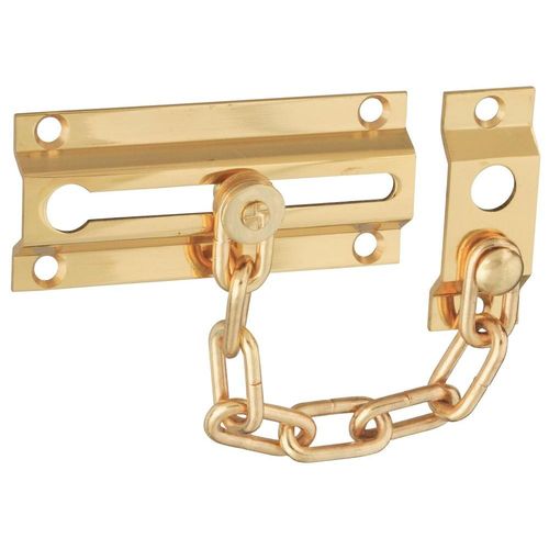 National Hardware V1926 Series N216-010 Chain Door Guard, Brass/Steel