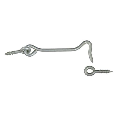 National Hardware V2000 Series N226-373 Hook and Eye, 4 in, Steel, Zinc