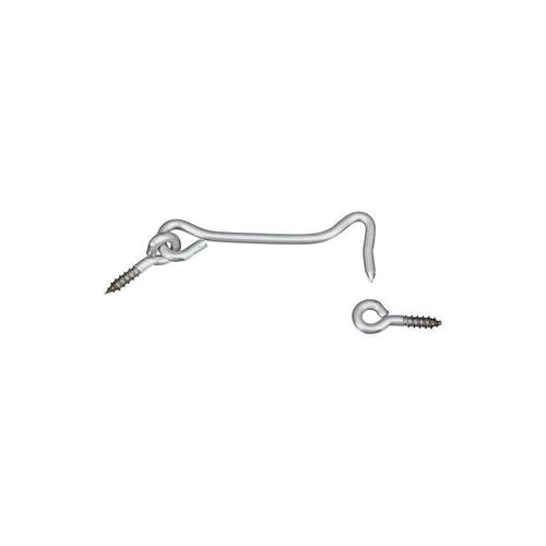 National Hardware V2003 Series N348-417 Hook and Eye, 4 in, Stainless Steel