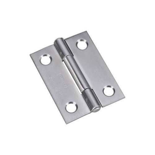National V519 Series N348-987 Narrow Hinge, 2 in, Non-Removable Pin, Stainless Steel