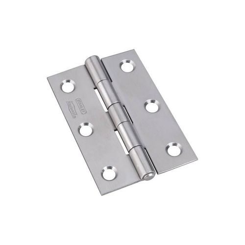 National V519 Series N348-995 Narrow Hinge, 3 in, Non-Removable Pin, Stainless Steel