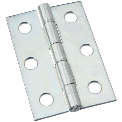 National 518 Series N146-241 Utility Hinge w/ Non-Removable Pin, 2-1/2, Steel, Zinc