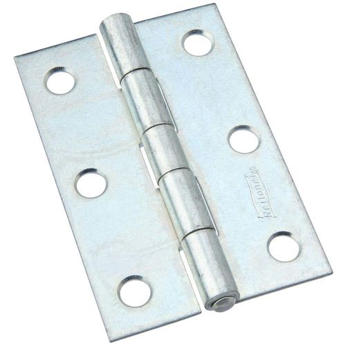 National 518 Series N146-365 Utility Hinge w/ Non-Removable Pin, 3 in, Aluminum/Cold Rolled Steel