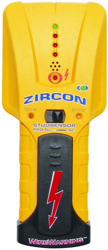 Zircon Pro SL-AC Series 61903 Stud Sensor, 9 V Battery, 1-1/2 in Detection, For Metal/Wood