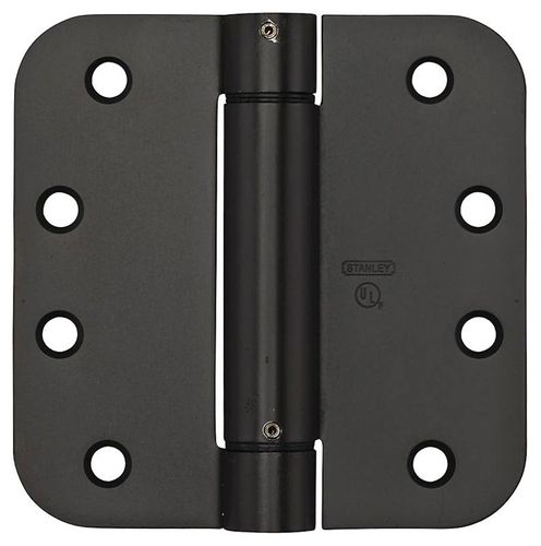 National Hardware V522 Series N351-015 Spring Hinge, 4 x 4, Steel, Oil-Rubbed Bronze
