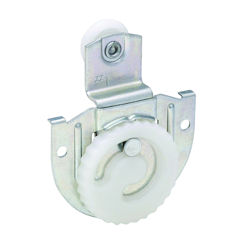 National Hardware V795 Series N344-861 Dial Sliding Door Hanger, 3/8 in Offset, Plastic/Steel