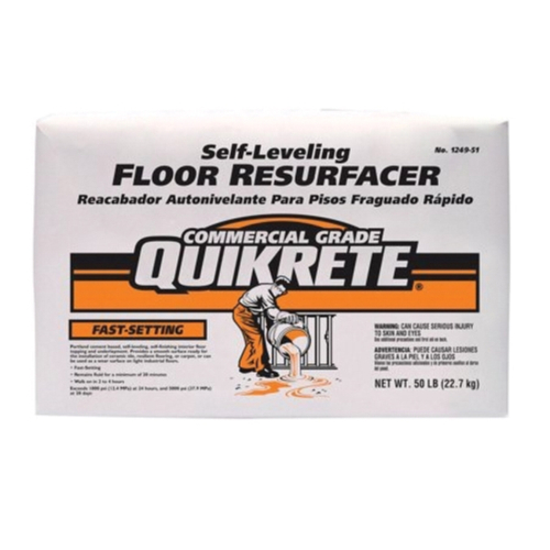 Quikrete 1249-51 Fast-Setting Floor Resurfacer, Gray/Gray Brown, 50 lb Bag