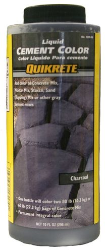 Quikrete 131700 Cement Colorant, Charcoal, Liquid, 10 oz Bottle