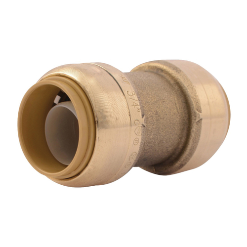 SharkBite U016LFA Tube Coupling, 3/4 in, Brass, 200 psi Pressure