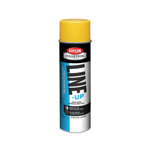 Krylon K08306007 Field Marking Spray Paint, Flat, Athletic Yellow, 17 oz, Can