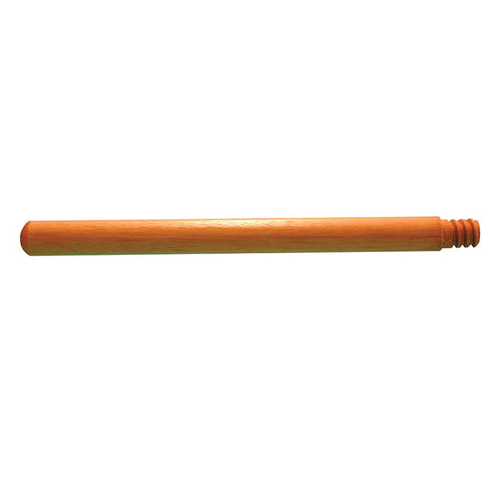 MAGNOLIA BRUSH BW-60 Broom Handle, 1-1/8 in Dia, 5 ft L, Threaded, Hardwood