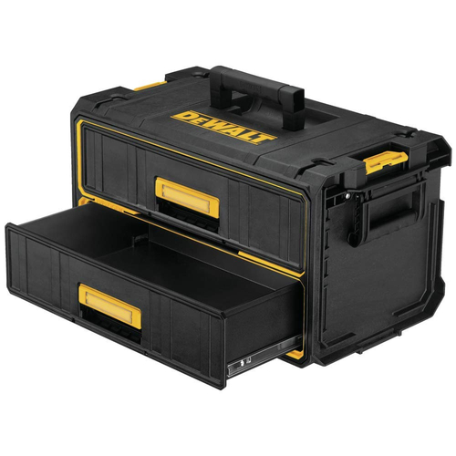 DeWALT ToughSystem Series DWST08290 Drawers, 22 lb, Plastic, Black/Yellow, 21-3/4 in L x 12 in H Out