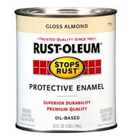 Rust-Oleum 7770502 Protective Enamel Paint Stops Rust, 32-Ounce, Gloss Almond