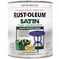 Rust-Oleum 7791502 Protective Enamel Paint Stops Rust, 32-Ounce, White Satin Finish